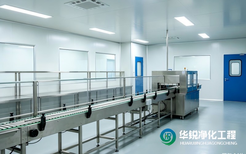 華銳凈化蘭州項目萬級潔凈室竣工效果